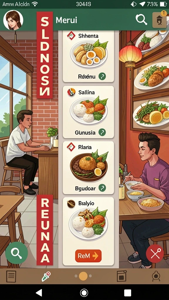 Screenshot menunjukkan variasi permainan yang menarik.
