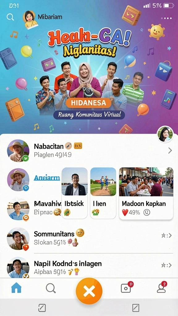 Tampilan antarmuka yang bersih dan modern.
