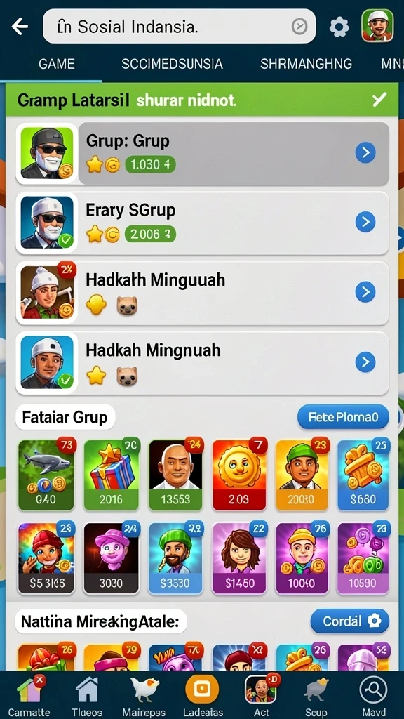 Sistem poin dan penghargaan yang memotivasi pemain.