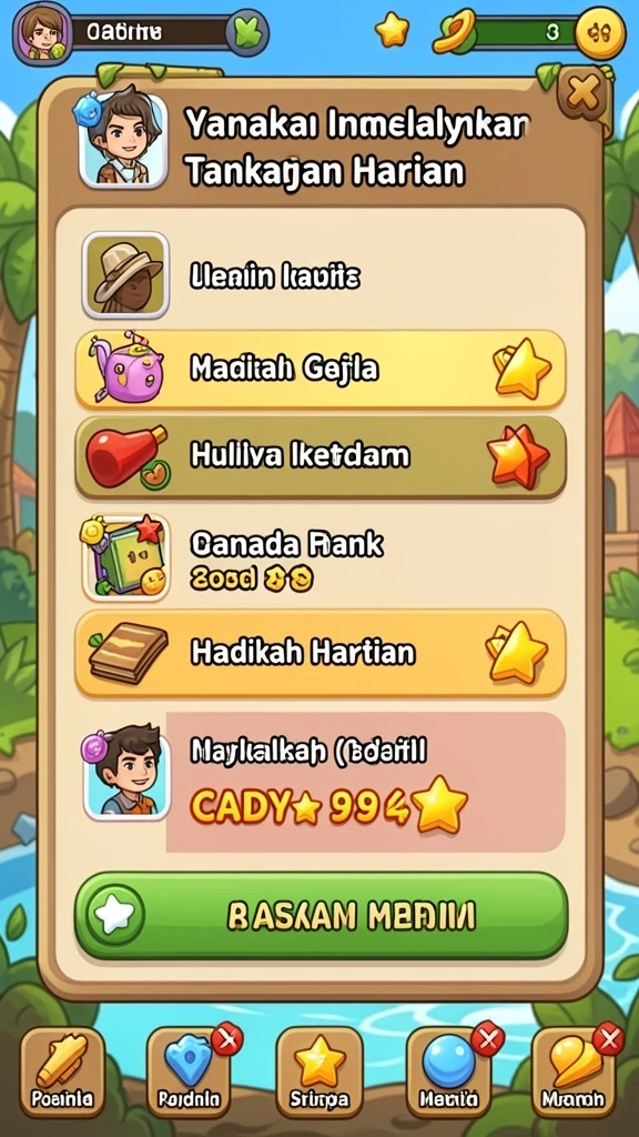 Fitur leaderboard untuk bersaing dengan teman.