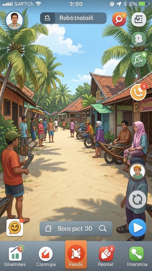 Karakter menarik dengan latar belakang kaya.