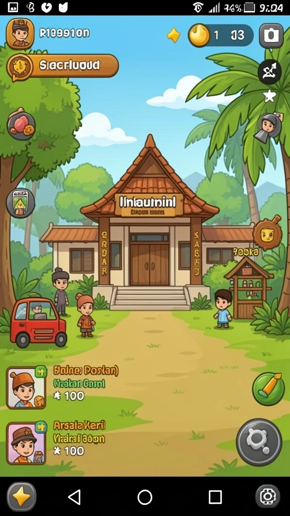 Karakter yang beragam dan unik untuk dipilih.