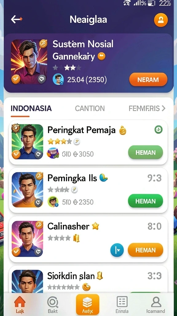 Tampilan grafis dunia yang memukau di DAX69.