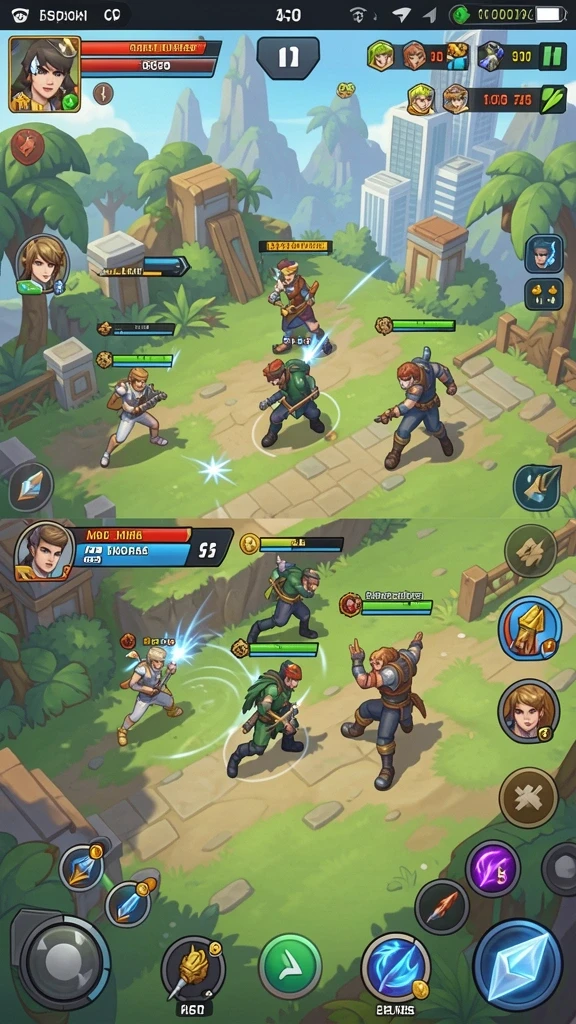 Interaksi pemain dalam mode multiplayer DELTA575.