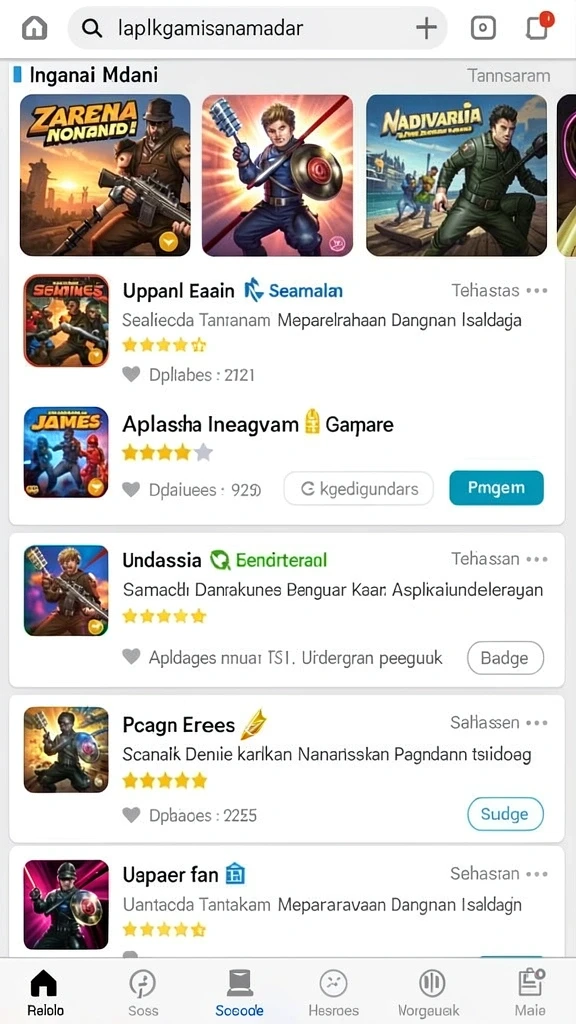 Tampilan antarmuka GADAITOTO yang menarik dan mudah digunakan.