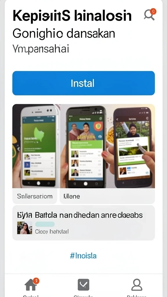 Komunitas aktif di dalam aplikasi.