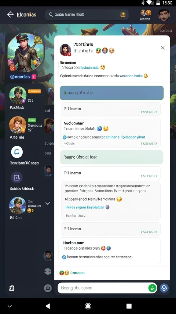 Fitur sosial untuk berinteraksi dengan pemain lain.