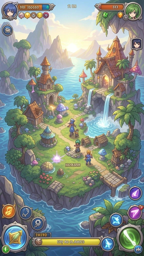 Tampilan awal game yang menarik dan dinamis.