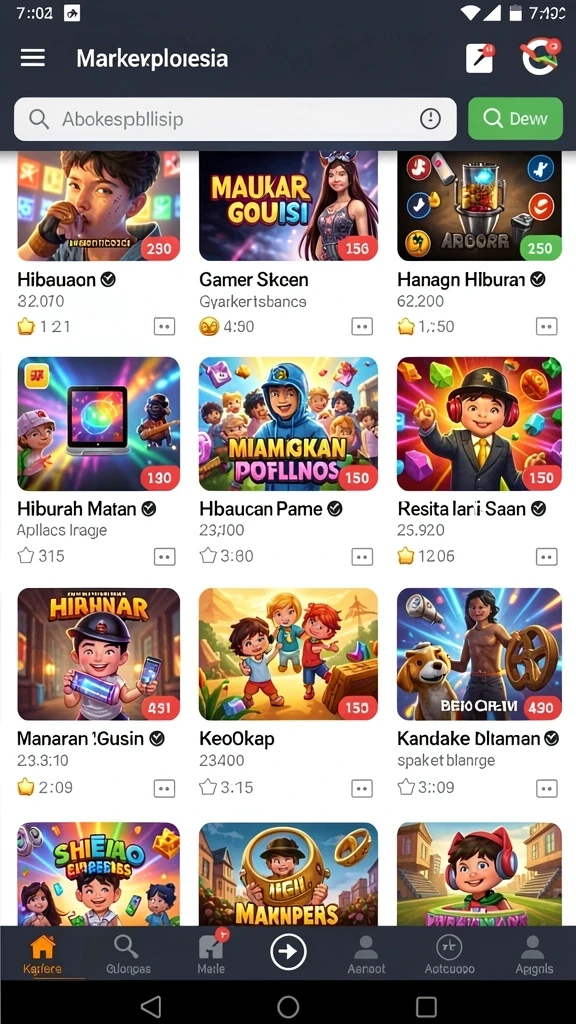 Screenshot memperlihatkan fitur bonus yang menggiurkan.