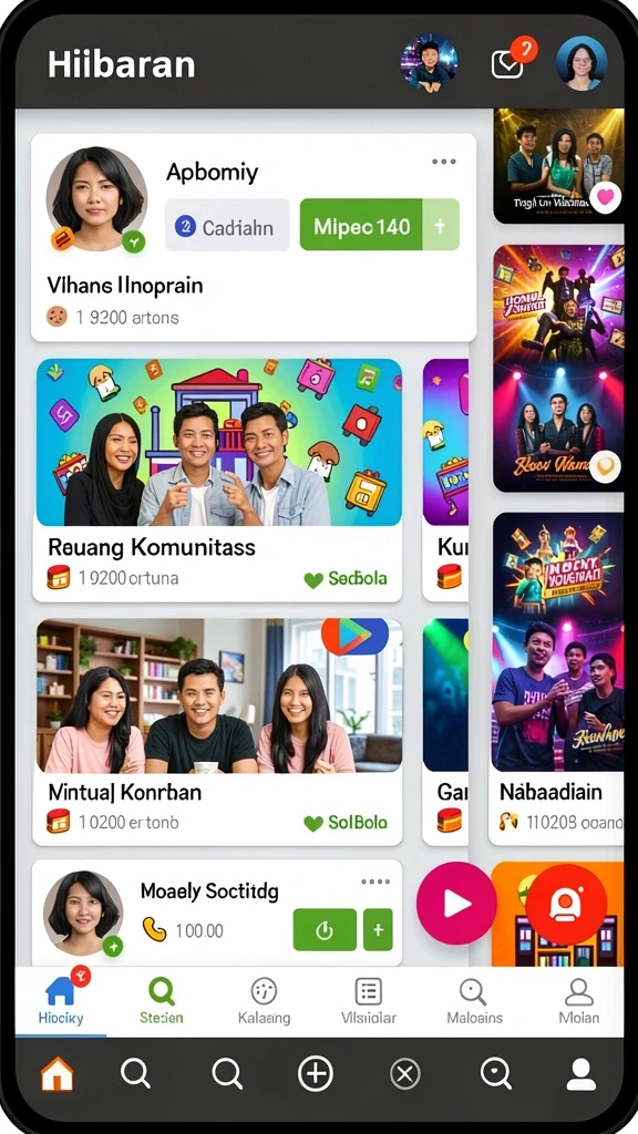 Sistem penghargaan yang memotivasi pemain mencapai prestasi.