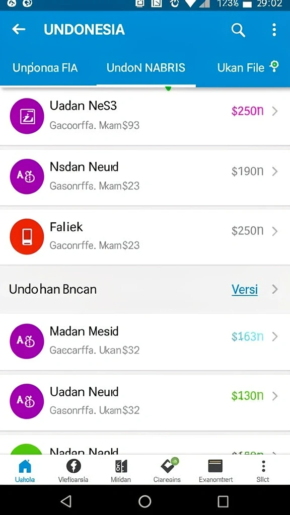 Tampilan menu utama yang intuitif dan mudah dinavigasi.