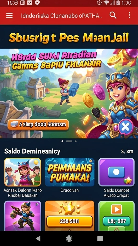 Tampilan awal aplikasi MKWIN666 yang menarik.