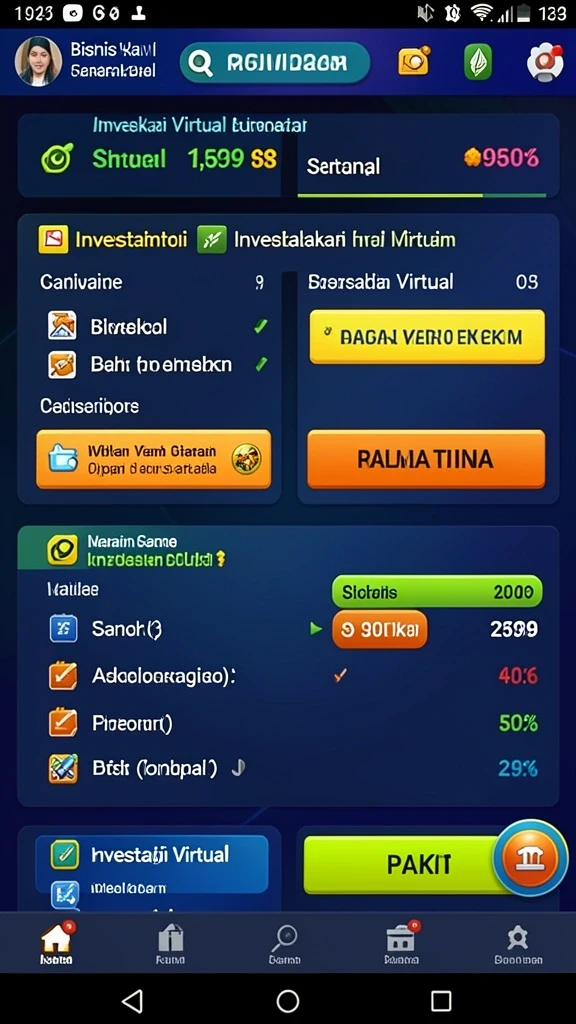 Salah satu fitur permainan yang seru.