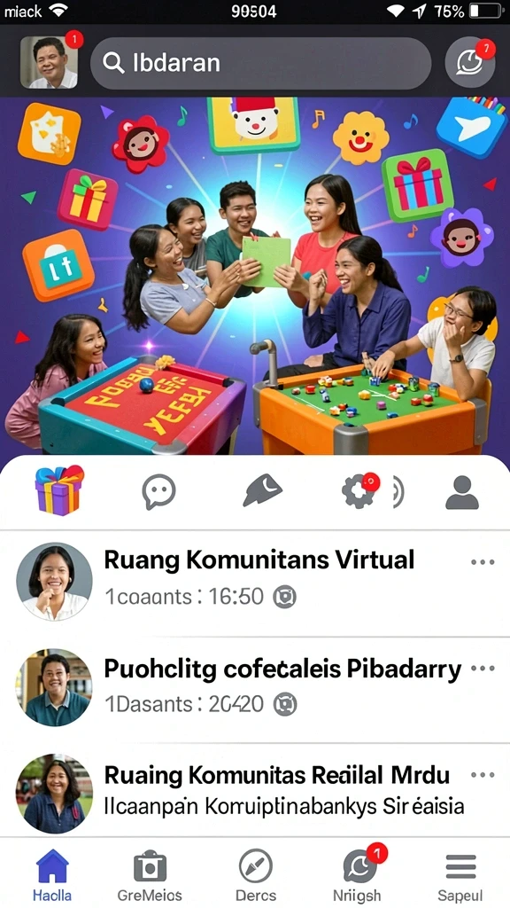 Mode permainan seru dengan banyak pilihan.