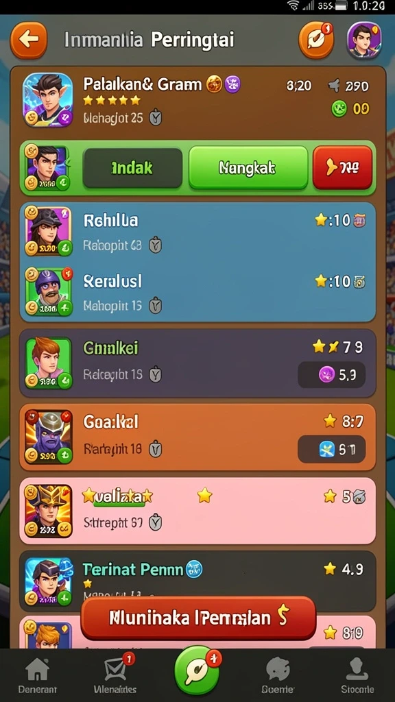 Tampilan antarmuka yang intuitif dan mudah dipahami.
