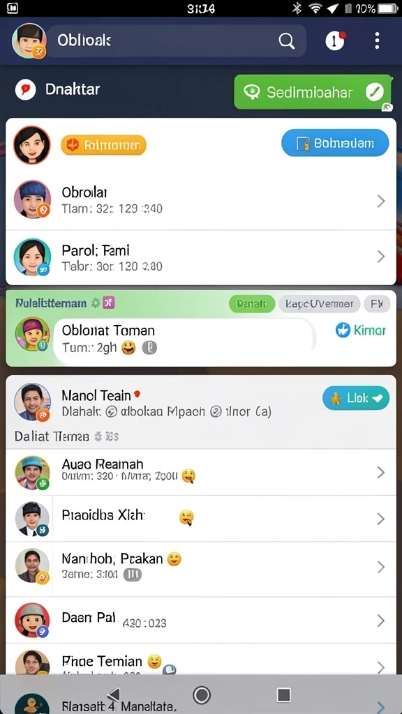 Pilihan karakter beragam untuk setiap pemain.