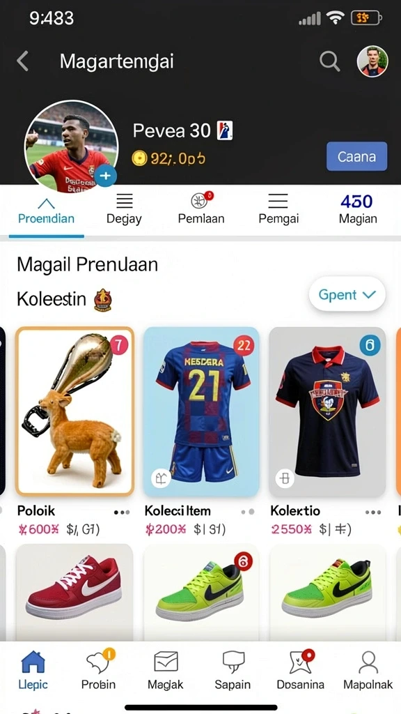Tampilan utama yang menarik dan mudah digunakan.