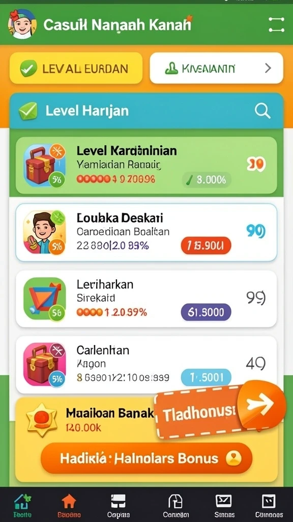 Tampilan awal yang menarik dan mudah dipahami.