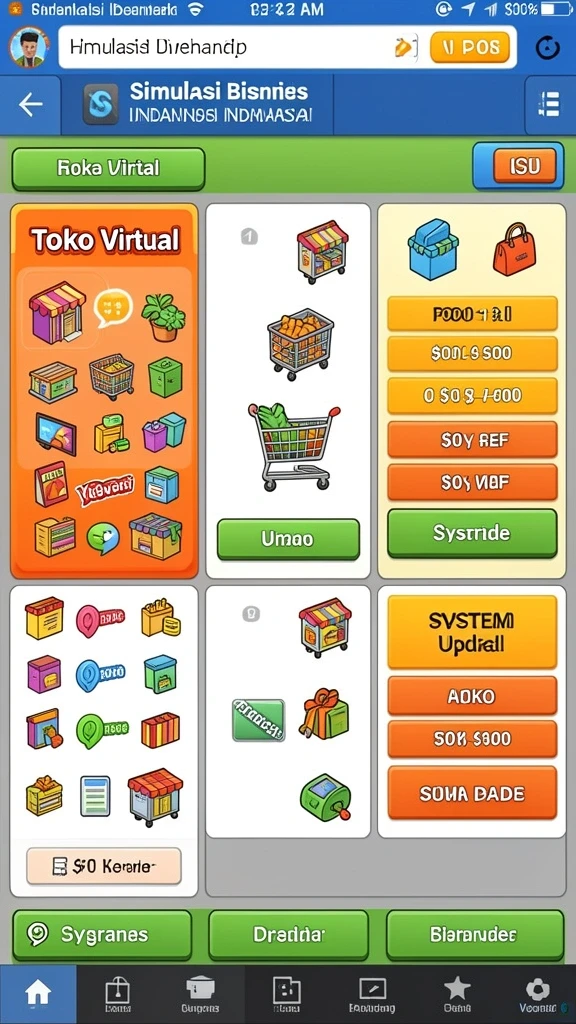 Gambar kedua menampilkan fitur tutorial interaktif untuk pemain baru.