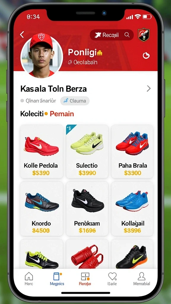 Fitur live chat untuk interaksi para pemain.