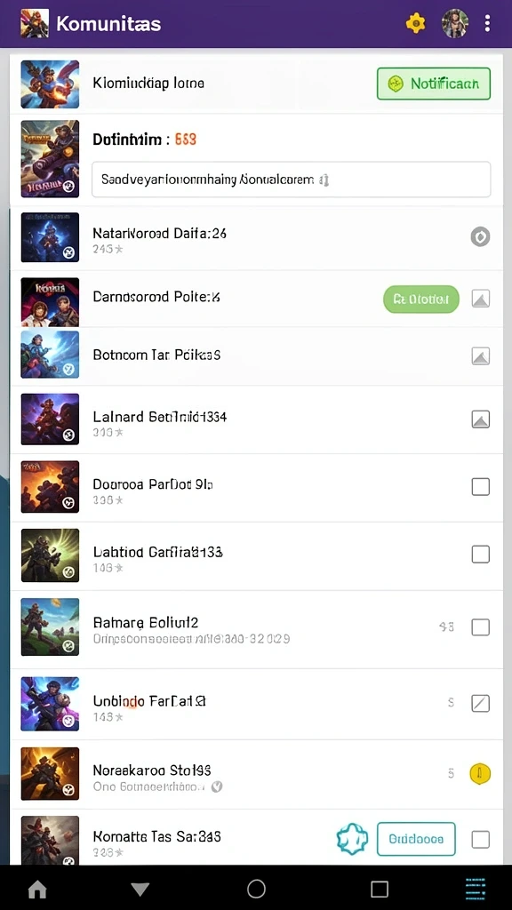 Komunitas aktif dan kompetisi seru.