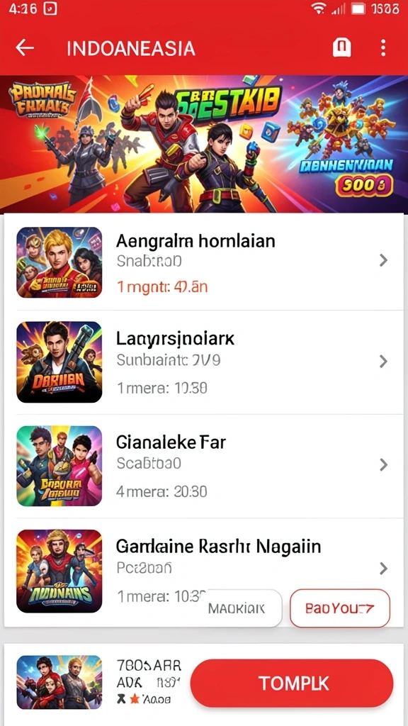 Tampilan utama permainan slot dengan pilihan tema.