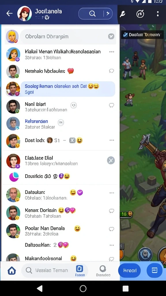 Screenshot memperlihatkan sistem penghargaan yang menggiurkan.